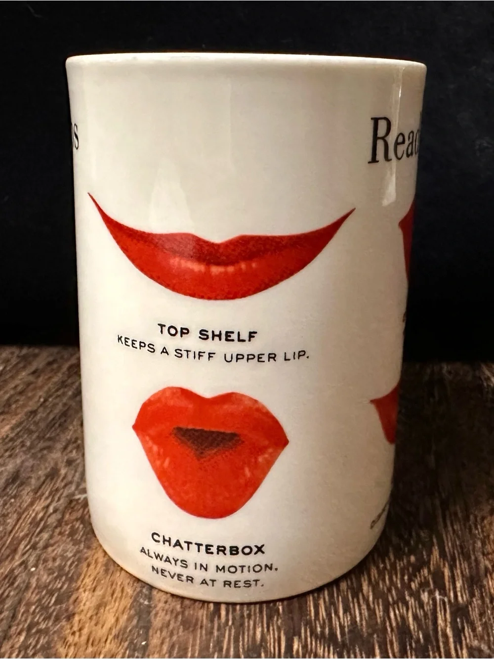 Read My Lips Lenox Coffee Mug by Kate Spade Snap Happy Collection